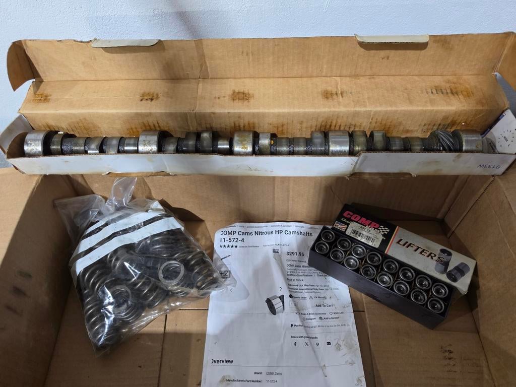 Chevy 454 big block nokkenas set, Ophalen, Nieuw, Amerikaanse onderdelen
