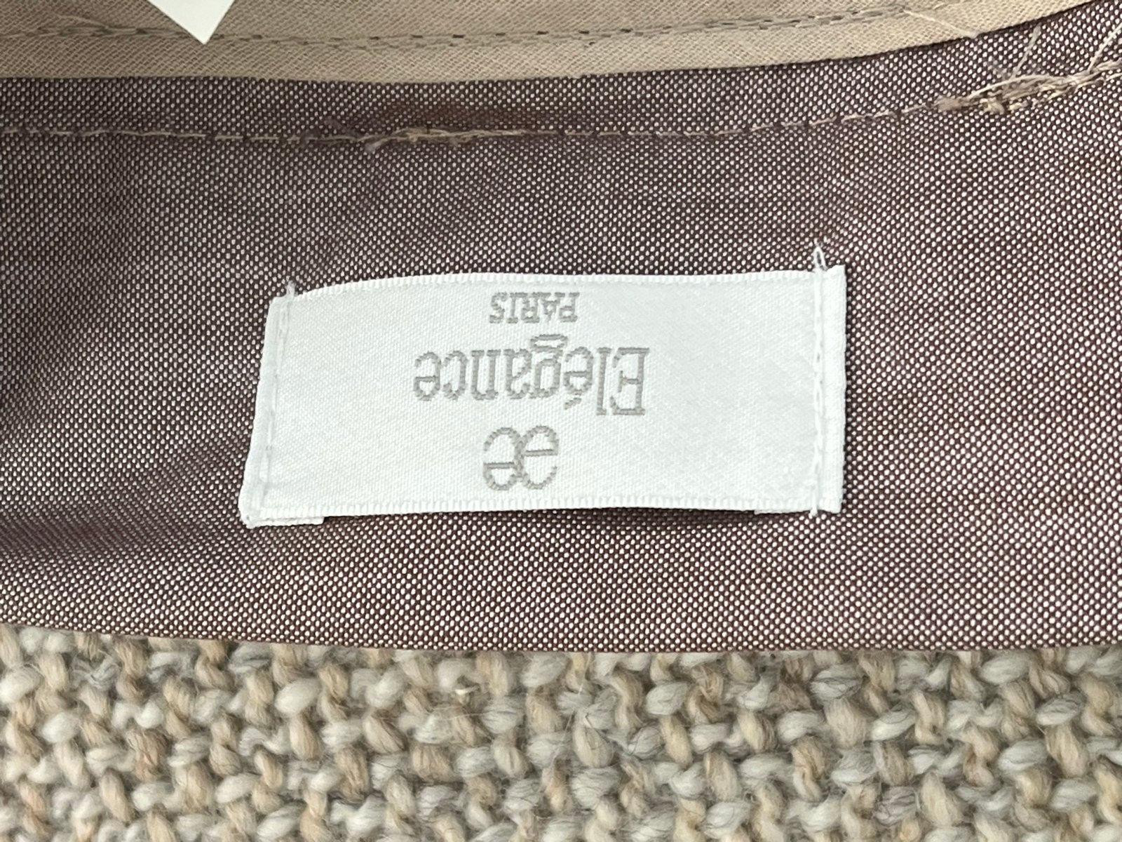 Elegance Paris Wollen Zijden Broek - Maat M, Maat 38/40 (M), Bruin, Verzenden, Zo goed als nieuw