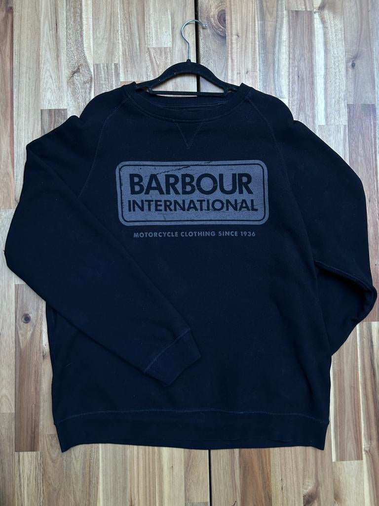 Barbour International Trui Zwart Maat XL, Ophalen of Verzenden, Zo goed als nieuw, Maat 56/58 (XL), Zwart