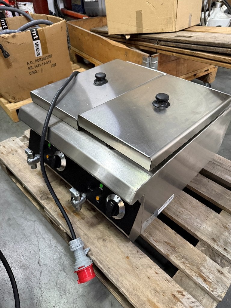 Dubbele friteuse 9KW, 4 liter of meer, Ophalen of Verzenden, Nieuw