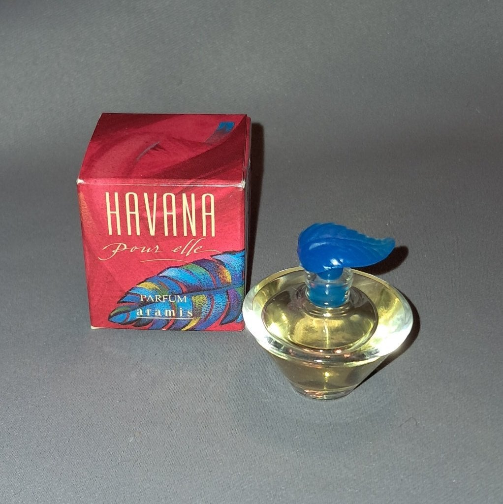 Volle parfum miniatuur - Aramis havana pour elle + doosje, Ophalen of Verzenden, Zo goed als nieuw, Miniatuur, Gevuld