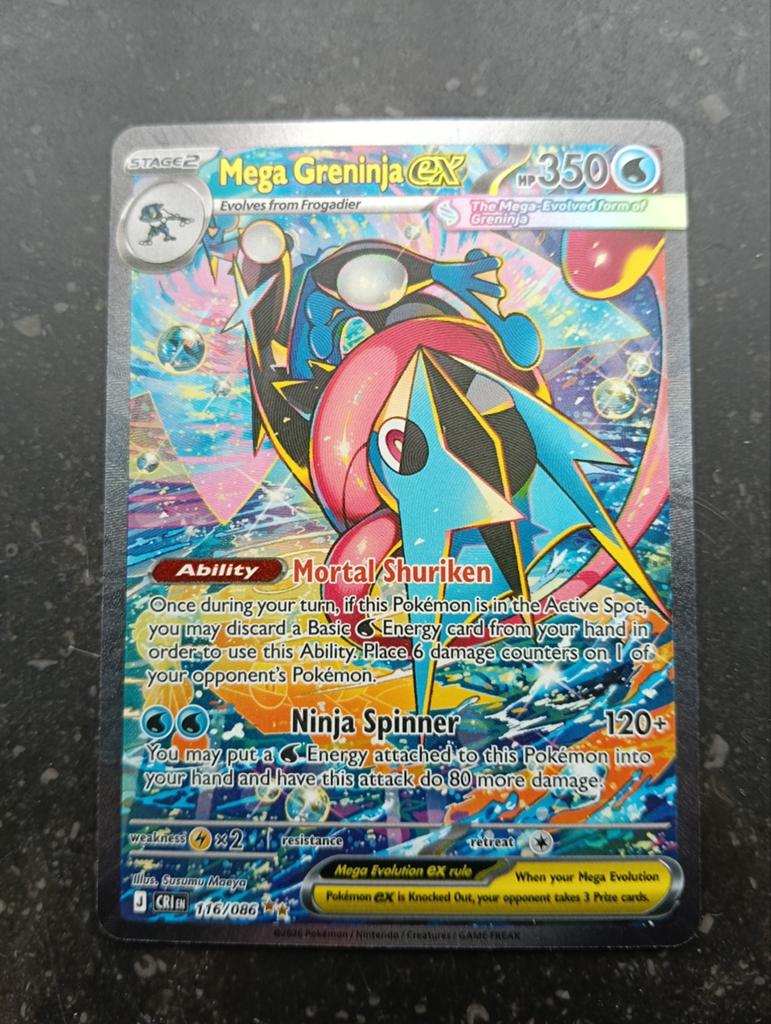 Mega greninja ex ruilen mogelijk, Ophalen of Verzenden, Zo goed als nieuw