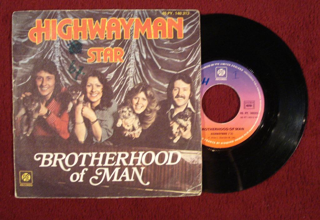 Brotherhood Of Man 7" Vinyl Single: Highwayman (Frankrijk), Ophalen of Verzenden, Gebruikt, Pop