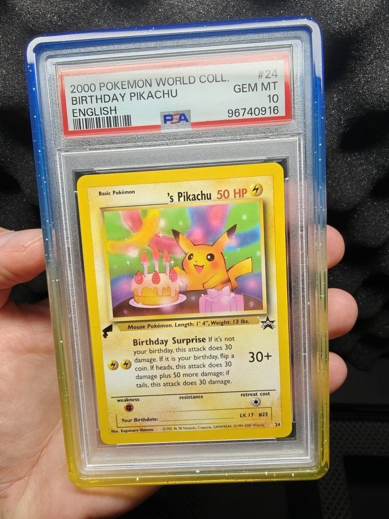 Pokemon Worlds Collection Birthday Pikachu PSA 10, Verzenden, Zo goed als nieuw