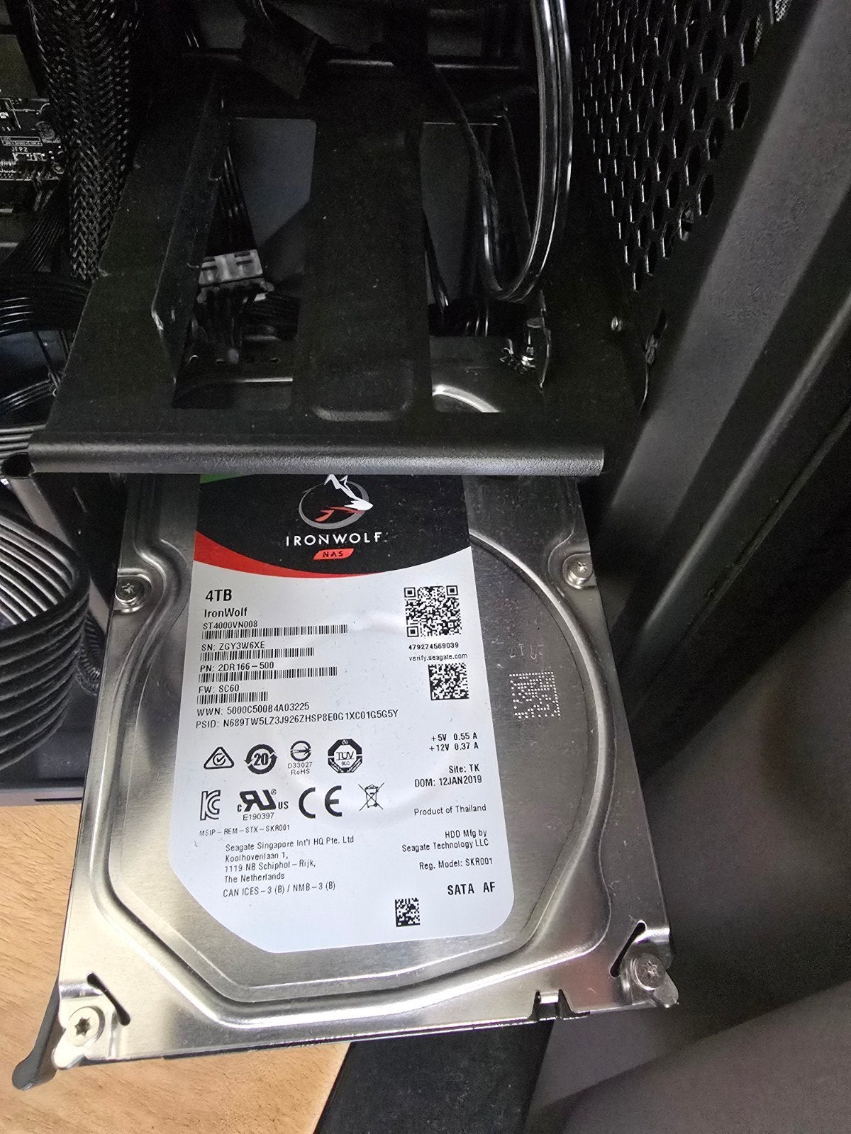 4TB Seagate IronWolf Interne HDD - SATA AF, Computers en Software, Harde schijven, Ophalen of Verzenden
