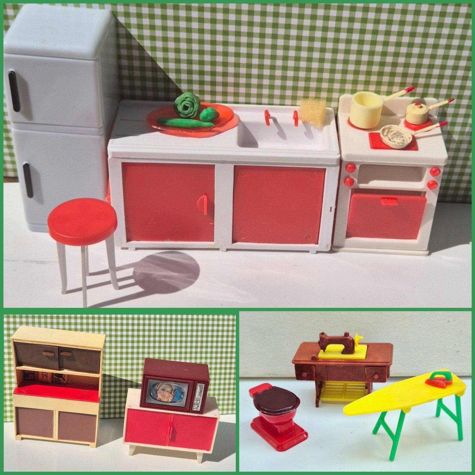 Vintage poppenhuis meubeltjes 1:16 jaren 60 keuken Barton, Ophalen of Verzenden, Gebruikt, Gebruiksvoorwerp