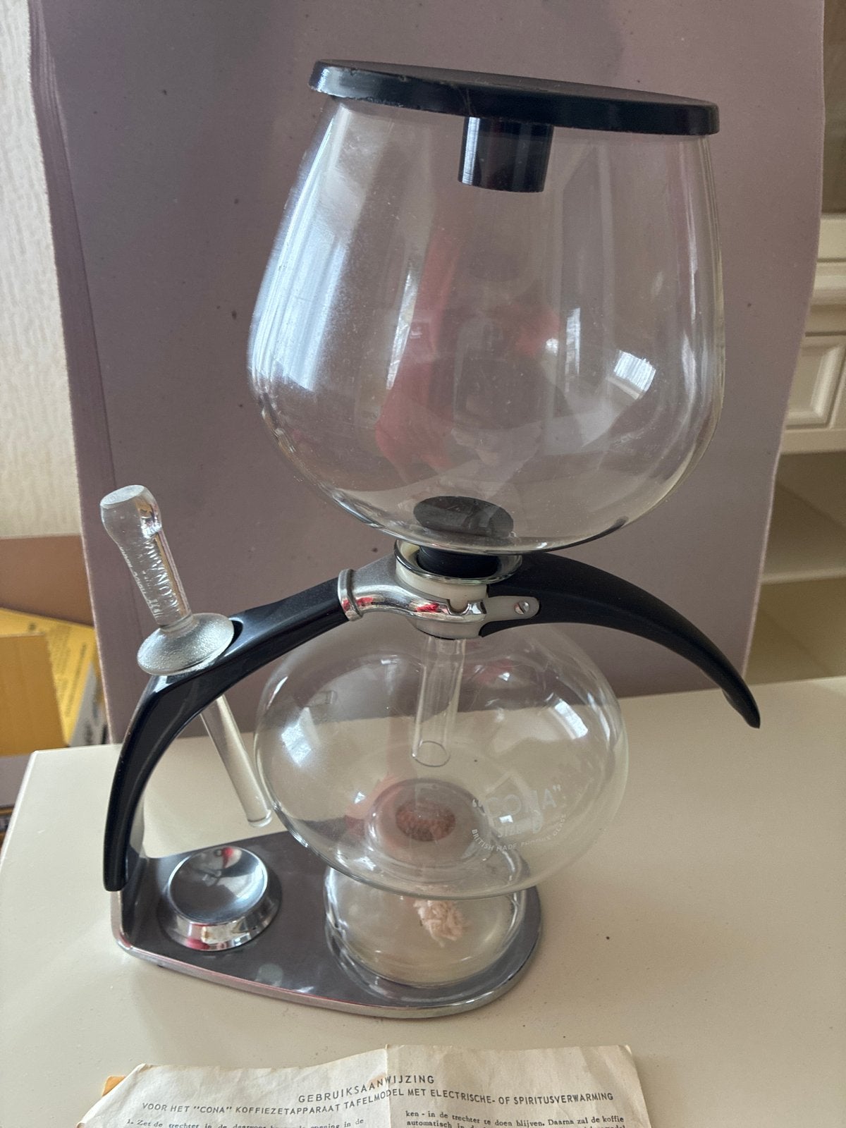 Vintage Cona Koffiezetapparaat - Sifonmodel, Ophalen of Verzenden