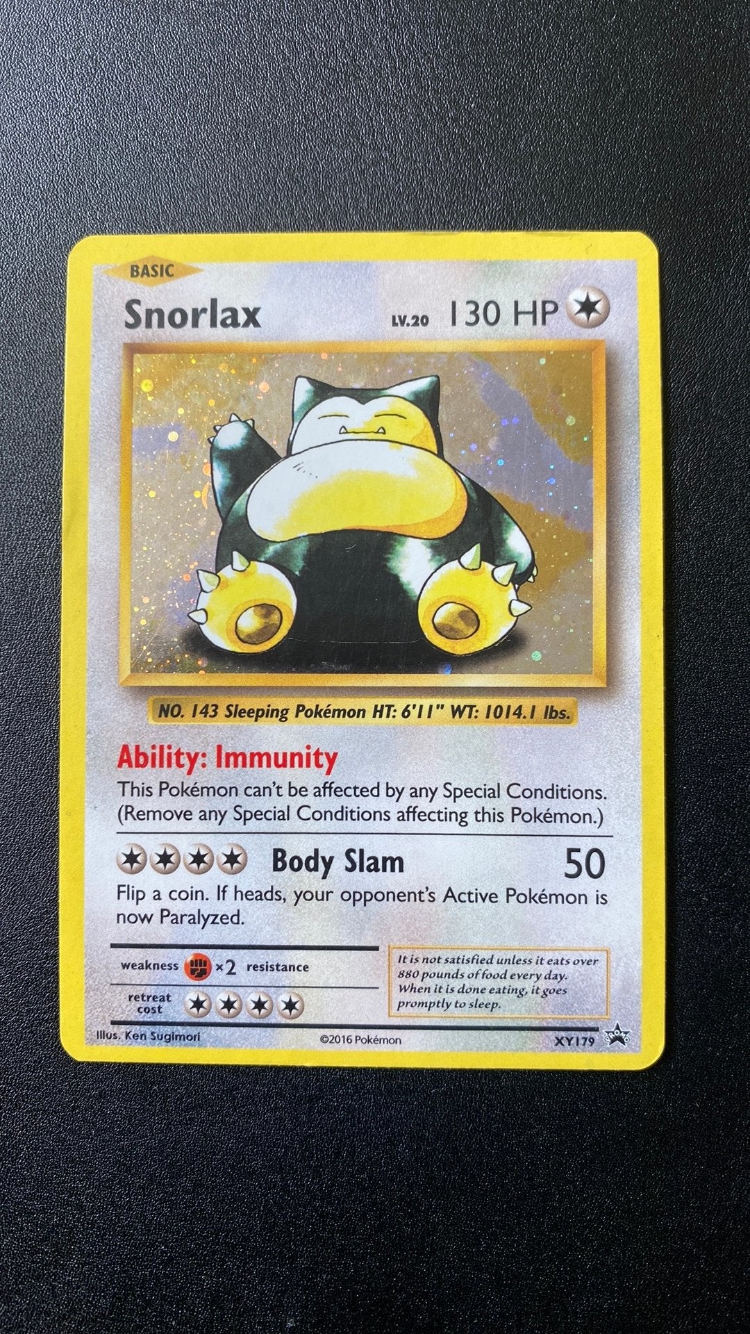 Pokemon snorlax xy179 promo holo, Hobby en Vrije tijd, Verzamelkaartspellen | Pokémon, Ophalen, Gebruikt, Losse kaart
