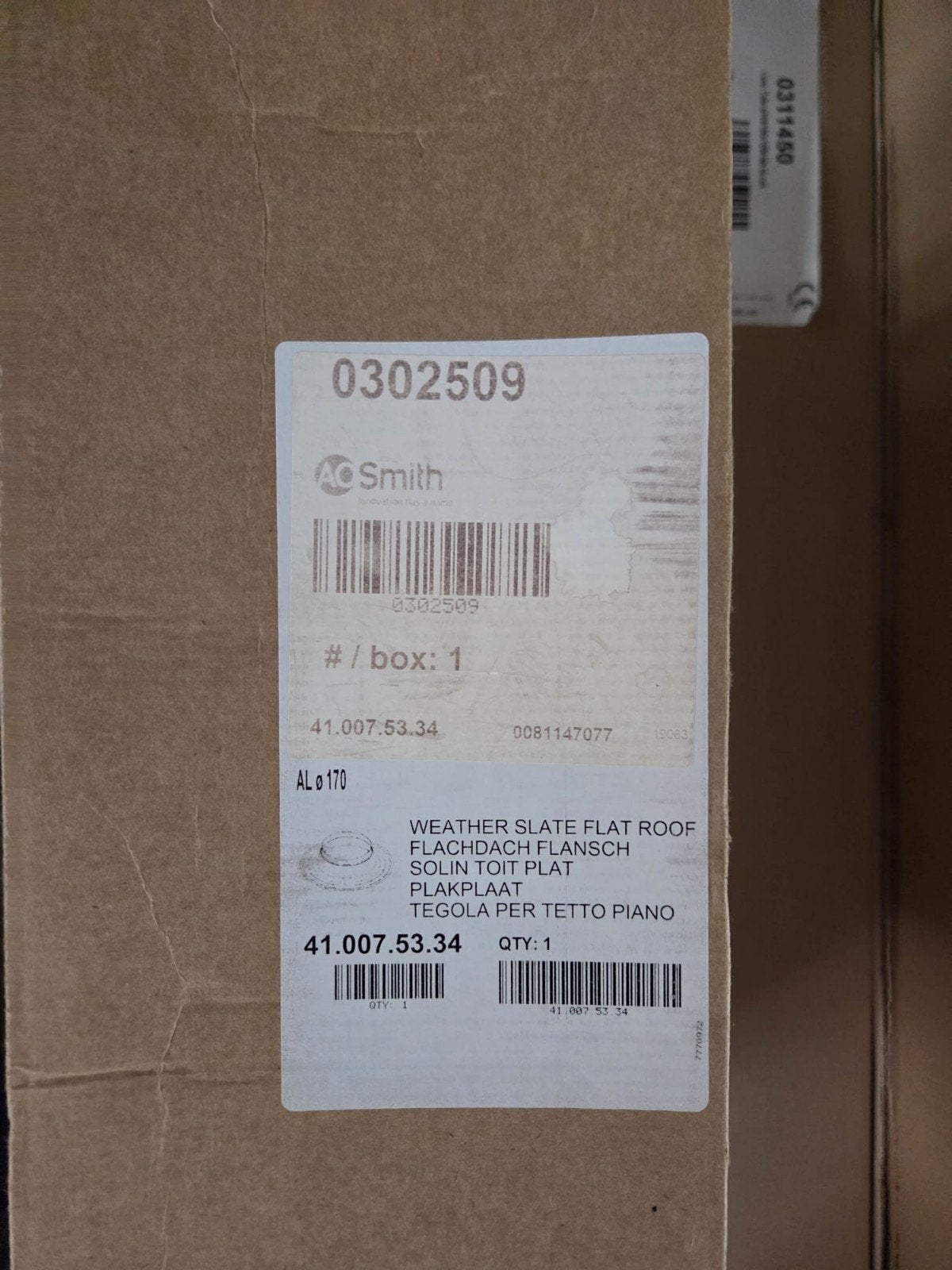 AO Smith Dakdoorvoer Set - Nieuw in Doos, Doe-het-zelf en Verbouw, Ophalen of Verzenden, Nieuw