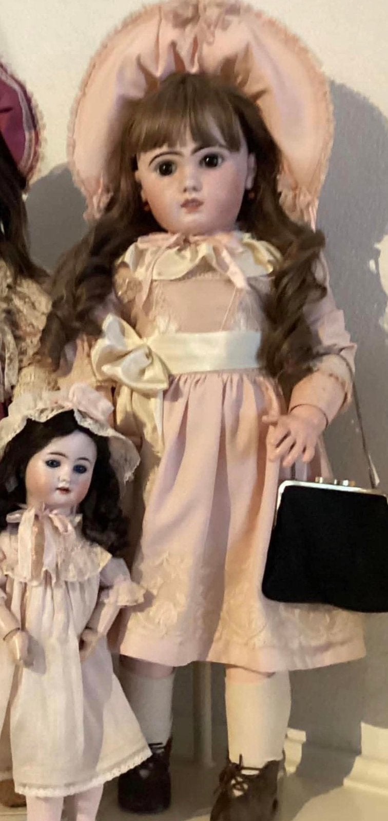 antieke jumeau pop met open mond 80cm, Verzamelen, Poppen, Ophalen of Verzenden, Zo goed als nieuw, Pop