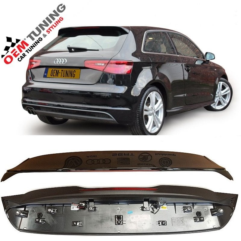 AUDI A3 S3 8V Sline Dakspoiler Hatchback | FY9B Brilliant BL, Ophalen of Verzenden