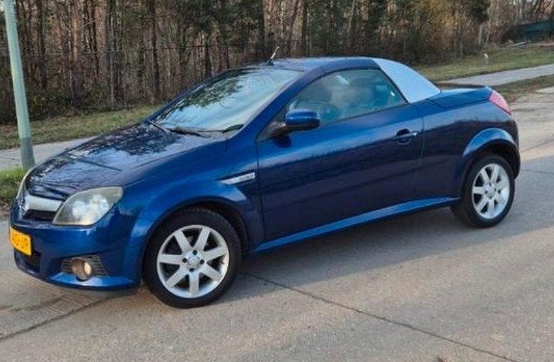 Opel tigra twin top 2006 Blauw, Auto's, Stof, Zwart, 4 cilinders, Cabriolet