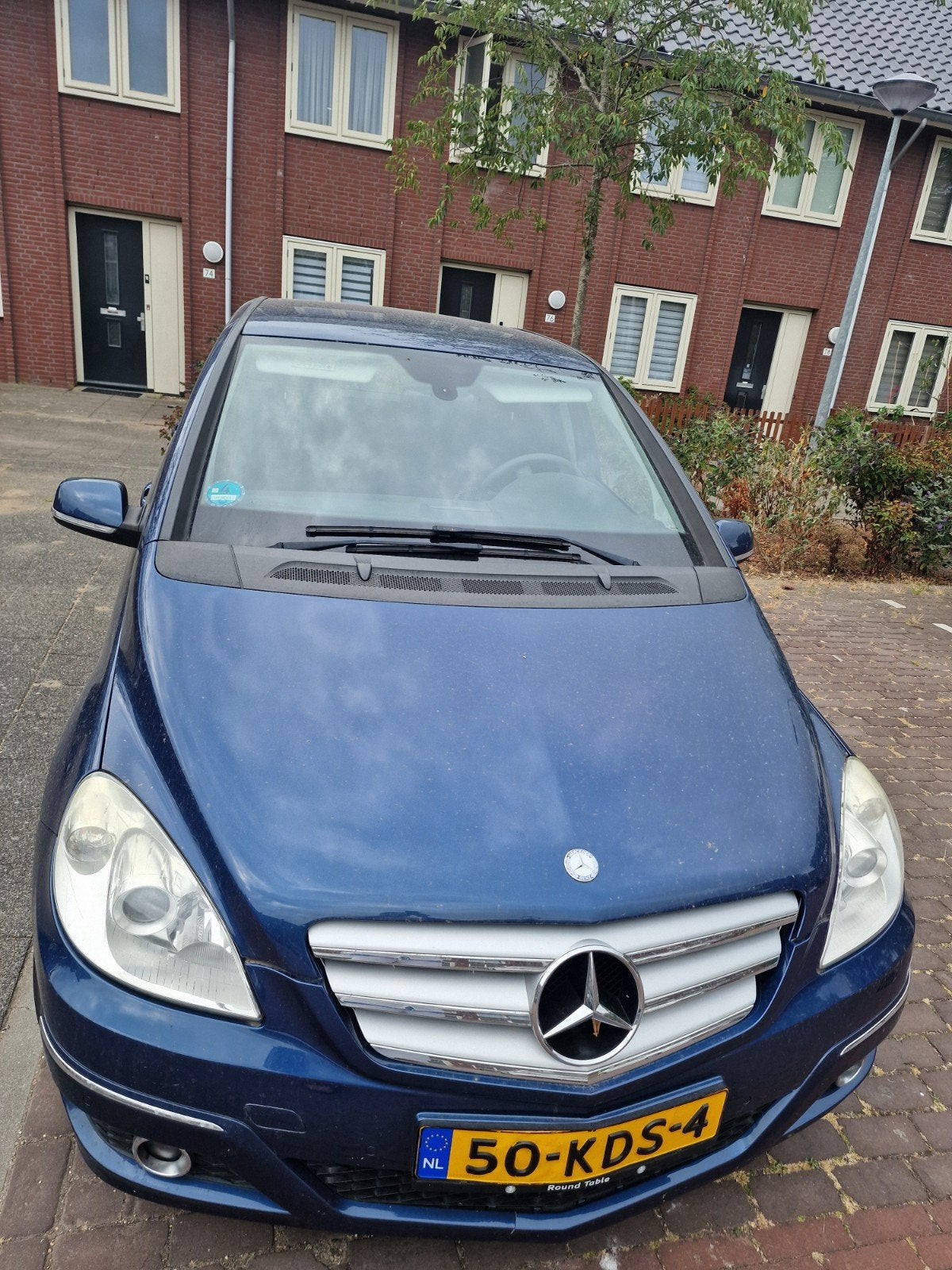 Mercedes-Benz B-Klasse AUTOMAAT  2009, Auto's, Stof, Zwart, 4 cilinders, Blauw