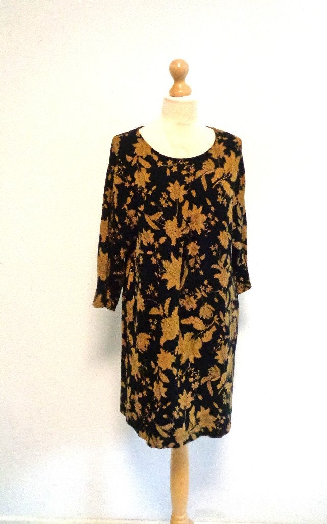 tuniek Masai/viscose, Maat 38/40 (M), Verzenden, Zwart, Zo goed als nieuw