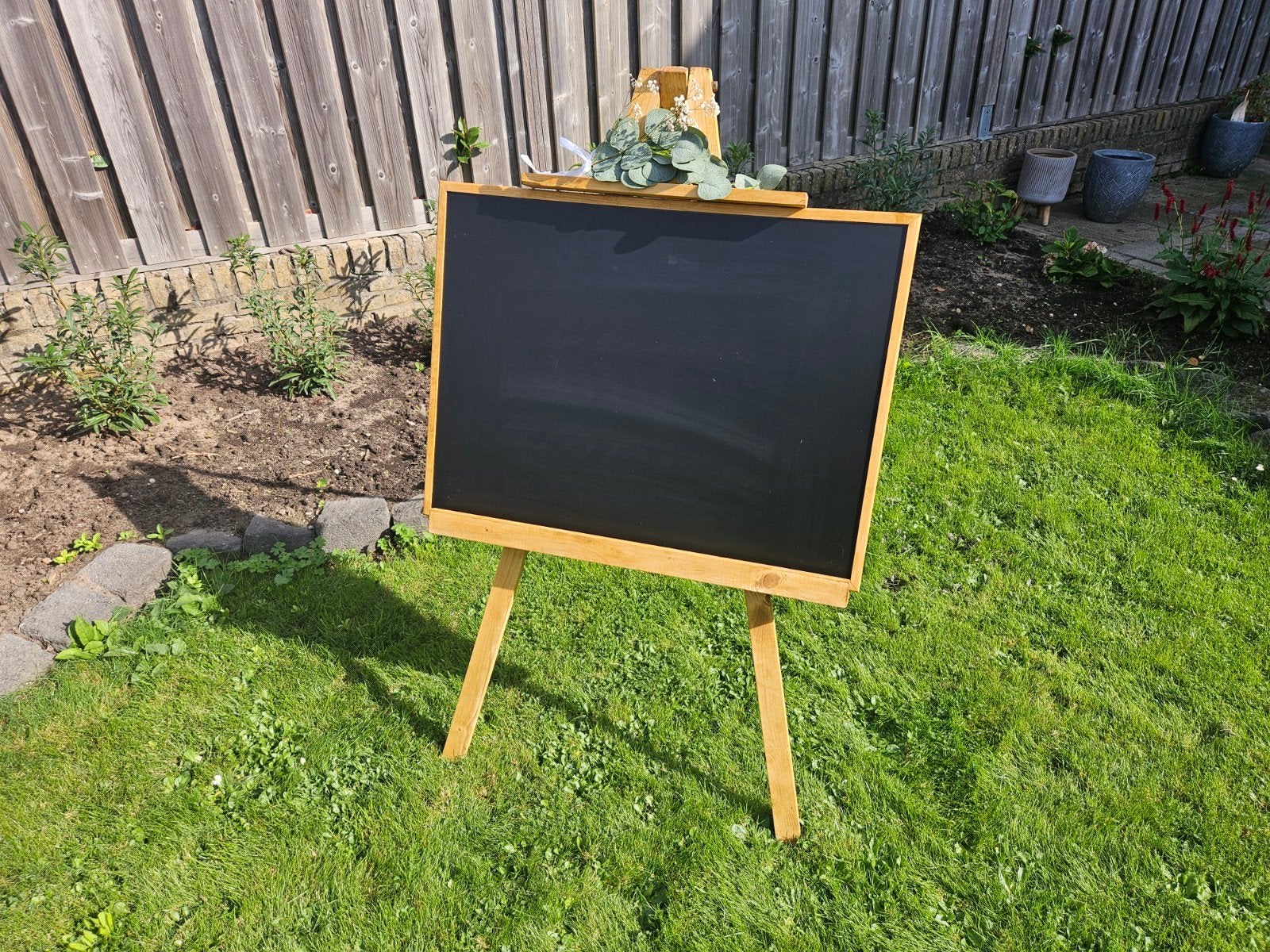 Krijtbord + zelfgemaakte schildersezel, Hobby en Vrije tijd, Ophalen, Gebruikt, Ezel