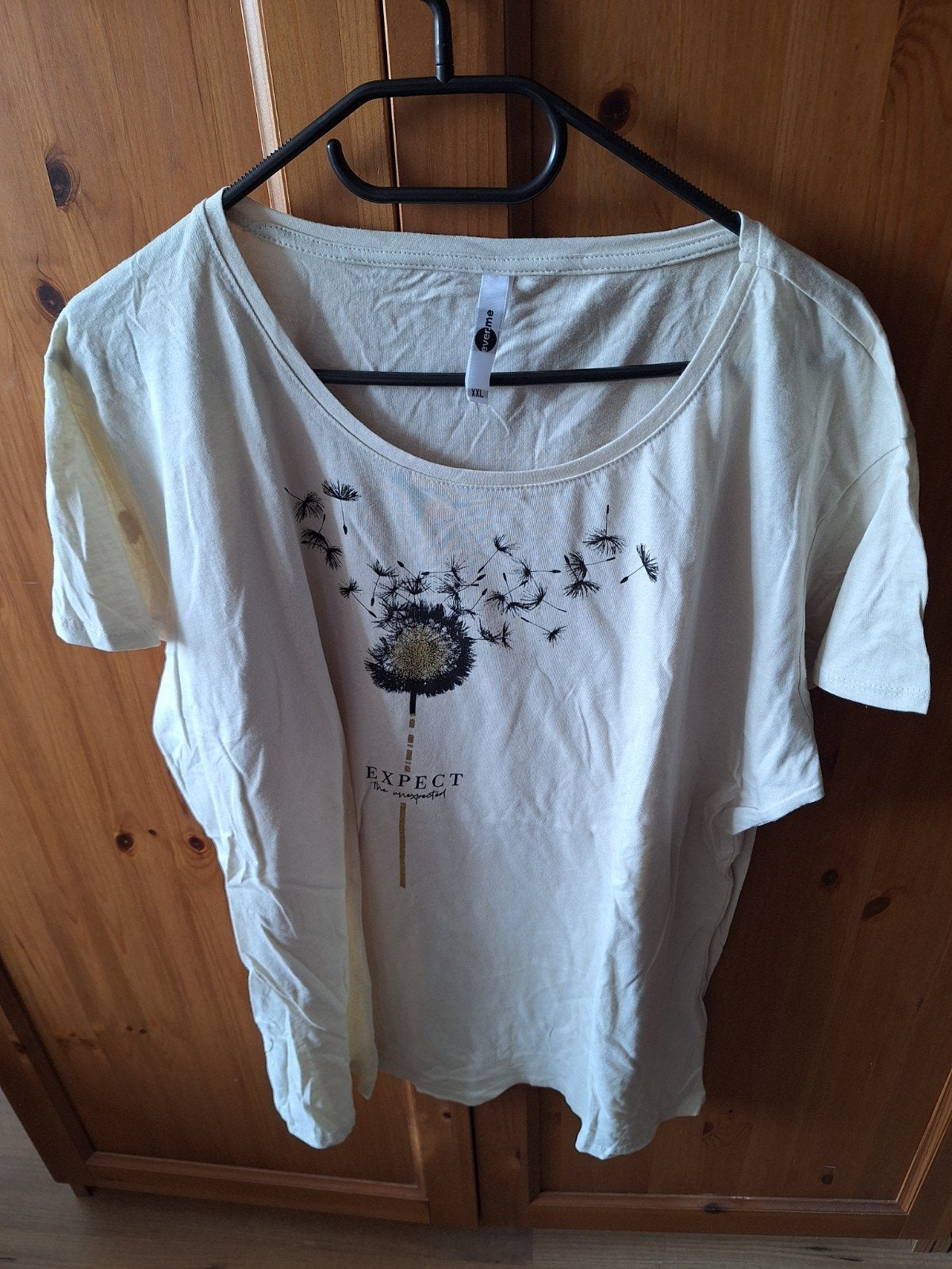 zandkleurig shirt paardebloem XXL nieuw, Beige, Maat 42/44 (L), Nieuw, Ophalen of Verzenden