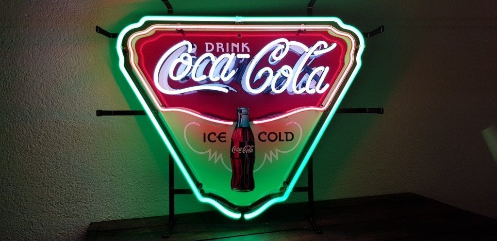 Coca Cola neon lampen div. neonverlichting fifties sixties, Ophalen, Zo goed als nieuw, Lichtbak of (neon) lamp