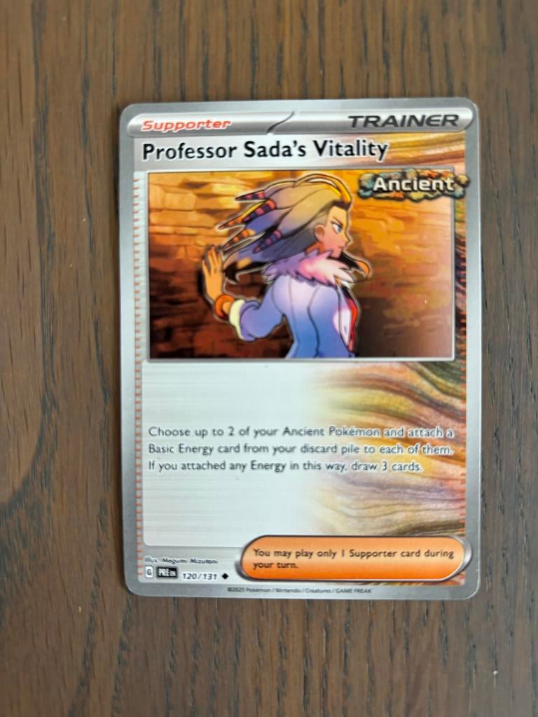 Pokémon TCG: Professor Sada's Vitality Trainer Kaart, Ophalen of Verzenden, Zo goed als nieuw, Losse kaart