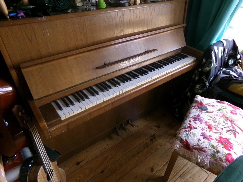 piano august forster, Muziek en Instrumenten, Piano's, Ophalen, Gebruikt, Bruin, Piano