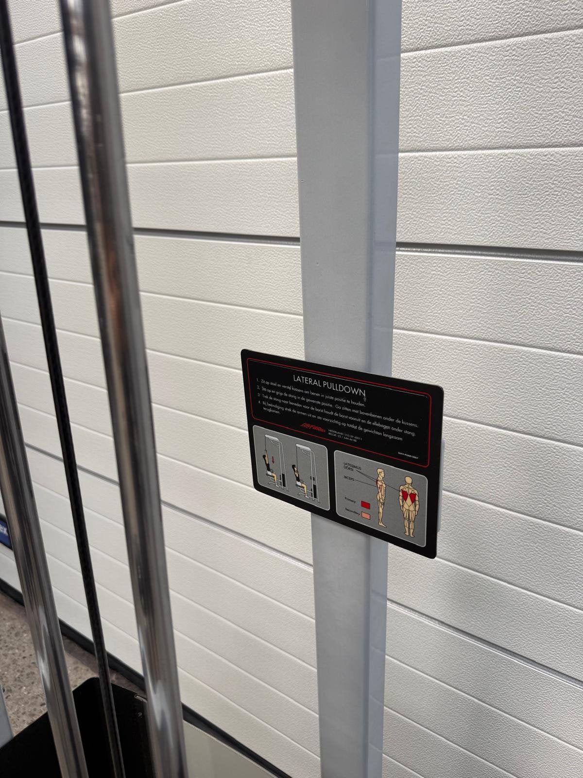 Life Fitness pro 1 lat pulldown/ latzug/ lats/ machine, Gebruikt, Overige typen, Ophalen of Verzenden, X