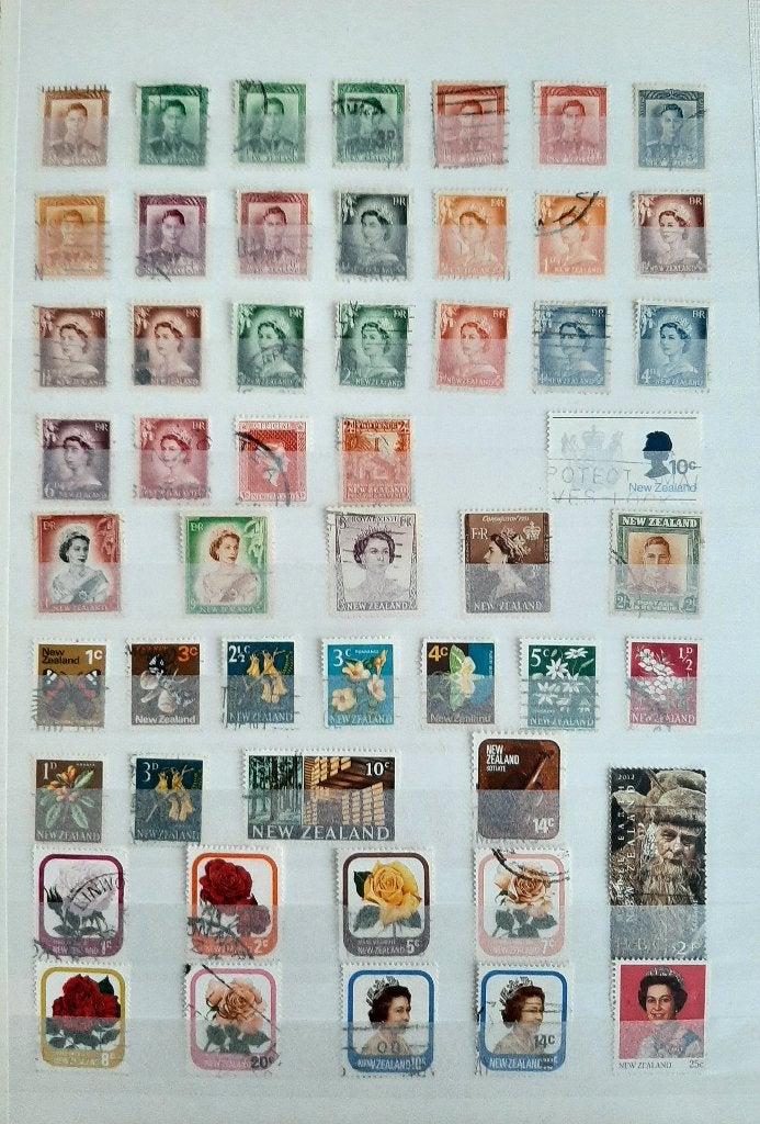 Verzameling Klassieke Postzegels Nieuw-Zeeland Nr. 1 Gest, Ophalen, Gestempeld