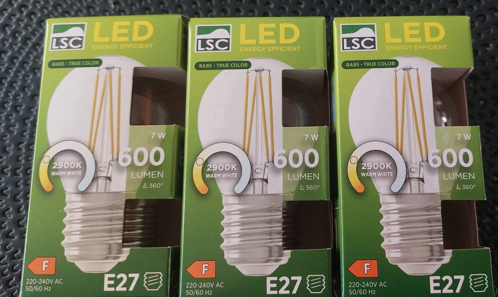 3x LSC LED E27 Lampen 7W 600 Lumen Warm Wit, Huis en Inrichting, Lampen | Overige, Nieuw, Ophalen of Verzenden