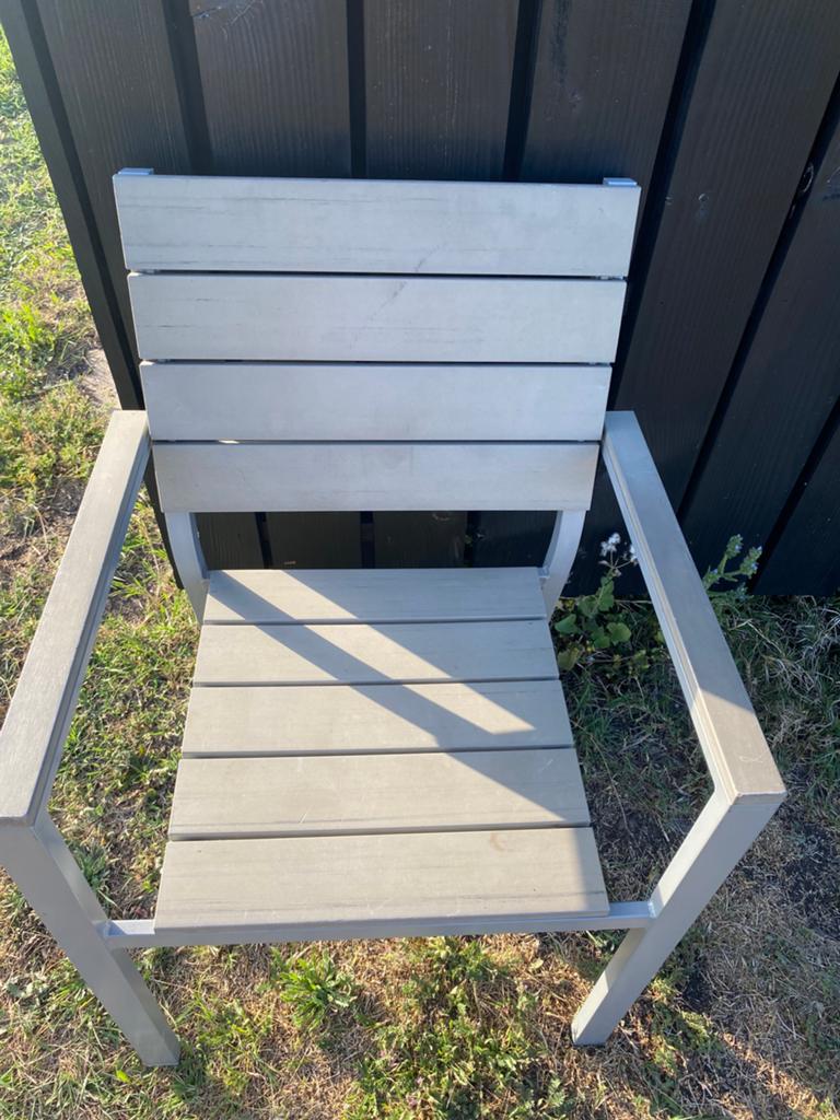 Te koop IKEA tuinstoel grijs, Ophalen of Verzenden, Zo goed als nieuw, Kunststof