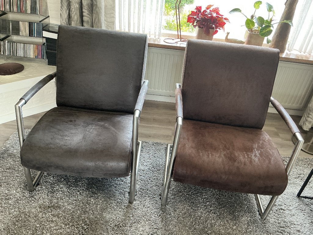 Stoel, Ophalen, Gebruikt, Twee, Zwart