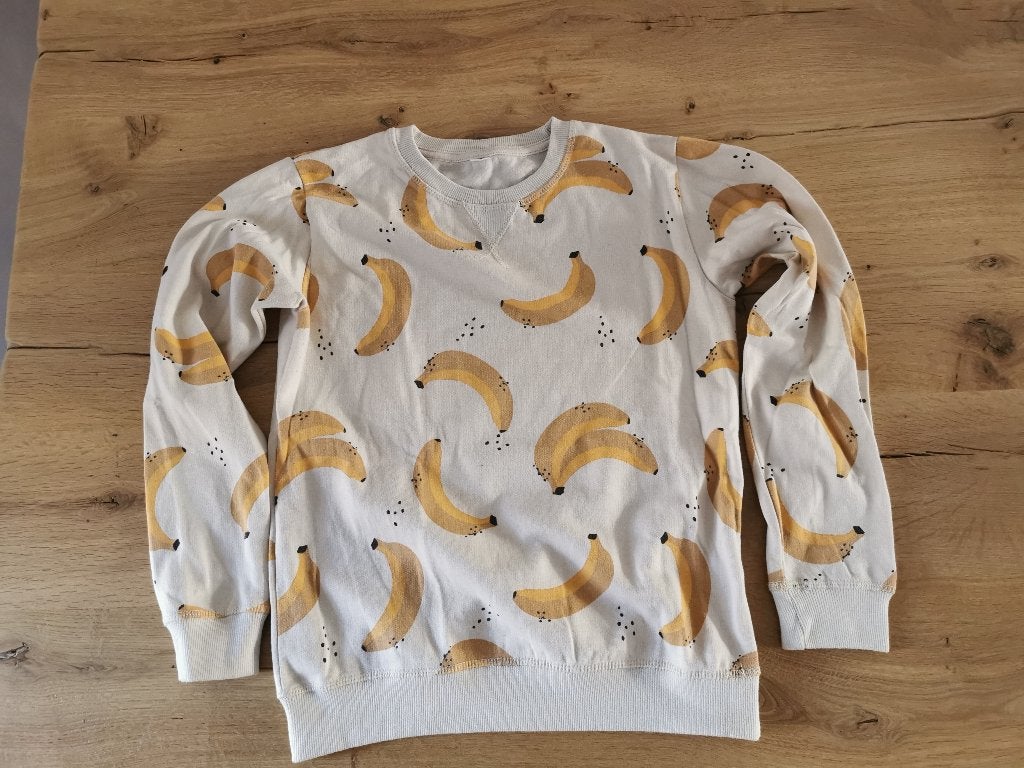 Bananen sweater/trui maat 158-164, Kinderen en Baby's, Kinderkleding | Maat 158, Zeeman, Gebruikt, Jongen of Meisje, Trui of Vest