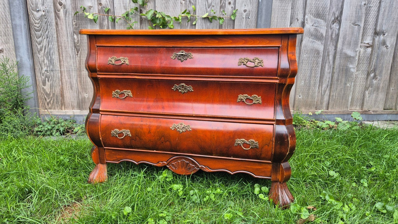 Buikkastje Houten commode met 3 lades - Klassiek brocante de, Ophalen
