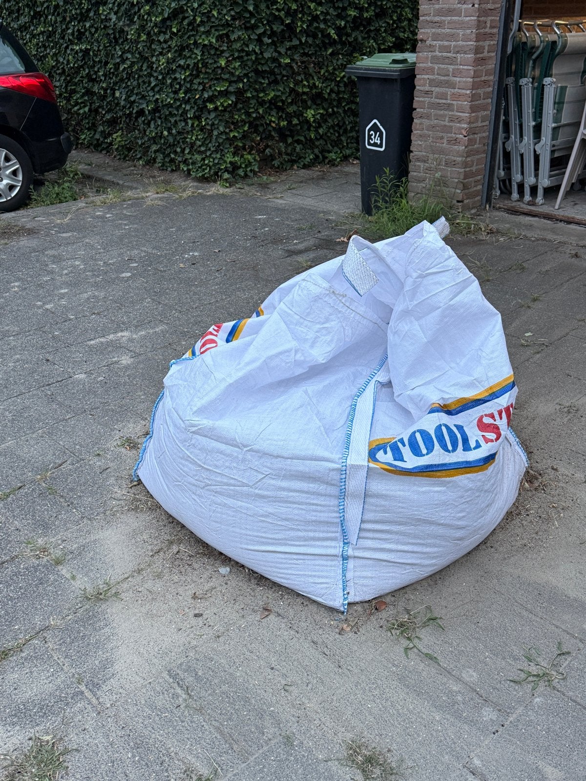 Grote zak ophoogzand / tuinaarde, Tuin en Terras, Zand, Ophalen, Gebruikt, Ophoogzand