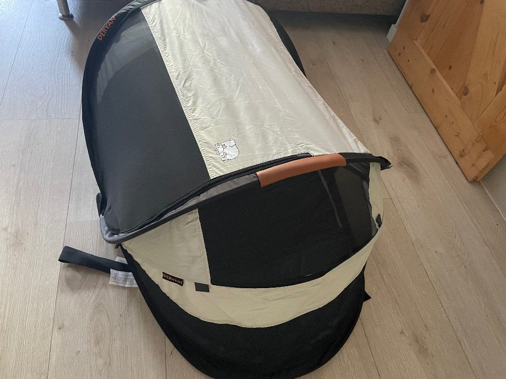 Deryan Pop-Up Reisbedje met UV-bescherming en muggennet, Ophalen, Nieuw
