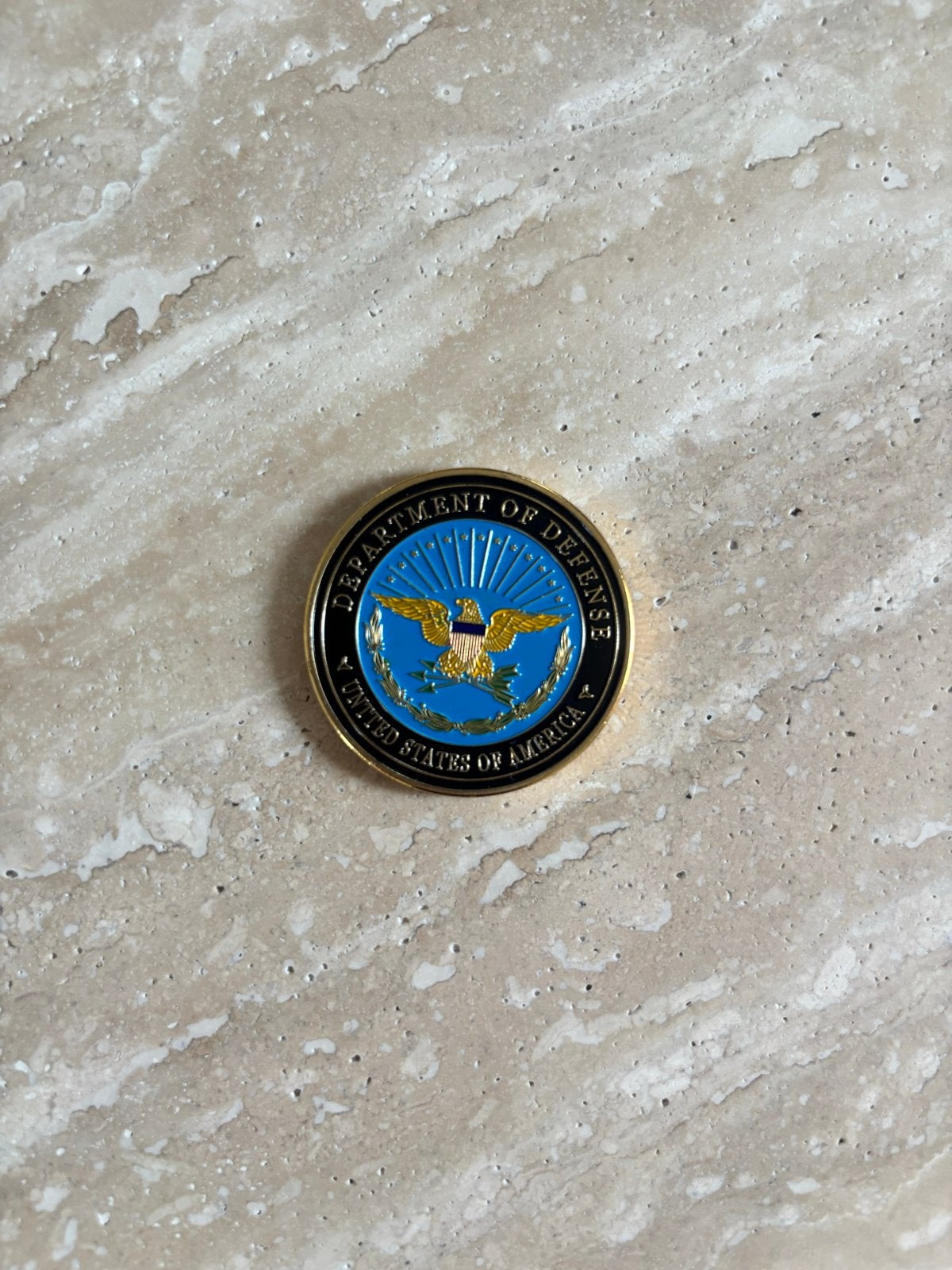 Amerikaanse Defensie Challenge Coin - Pentagon, Ophalen, Overige materialen, Buitenland