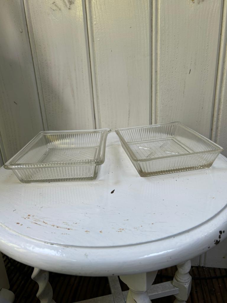 Glazen bakjes, Antiek en Kunst, Curiosa en Brocante, Ophalen of Verzenden
