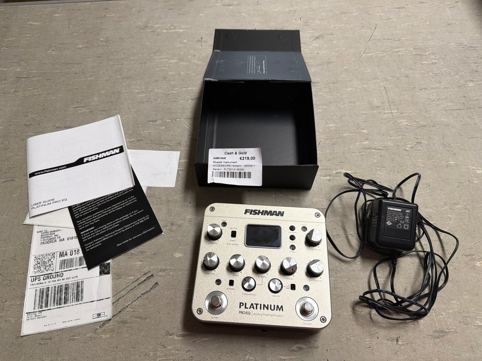 Fishman Platinum Pro EQ Analoge Pre-amp/DI-box, Muziek en Instrumenten, Effecten, Fishman, Ophalen of Verzenden, Zo goed als nieuw