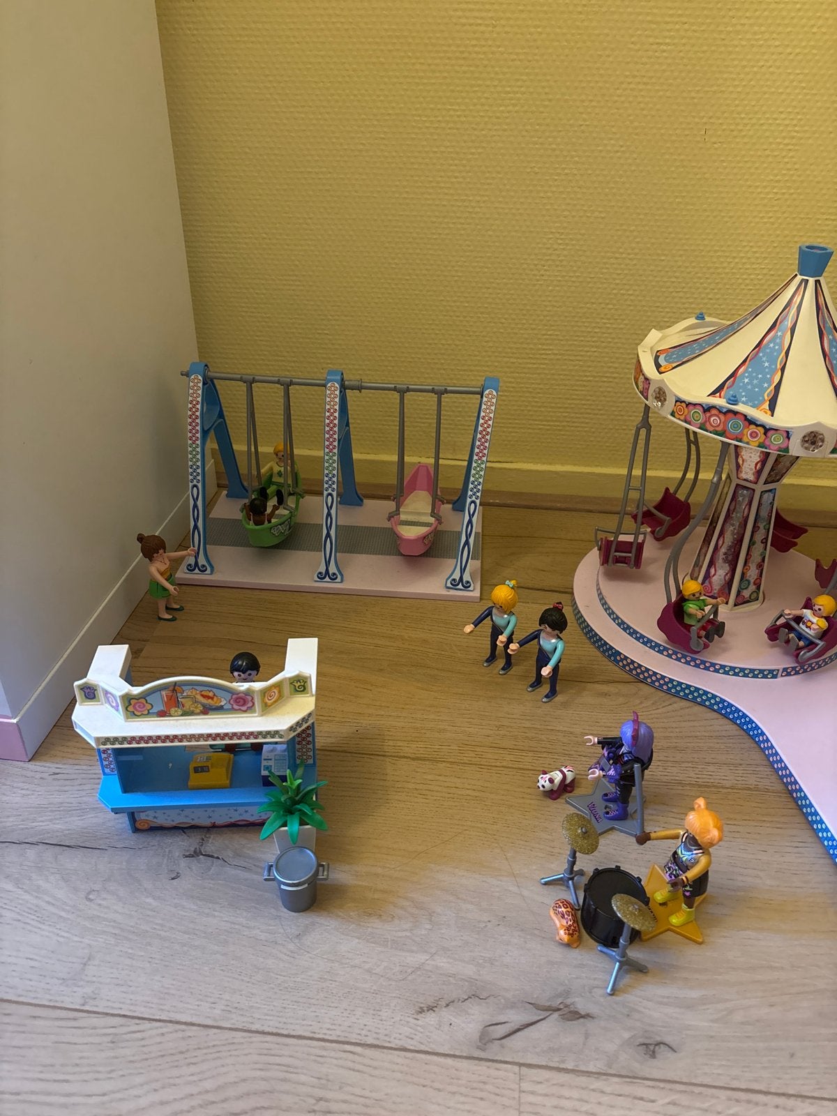 Playmobil Kermis Set met Draaimolen, Schommels en meer!, Ophalen of Verzenden, Gebruikt, Jongen of Meisje