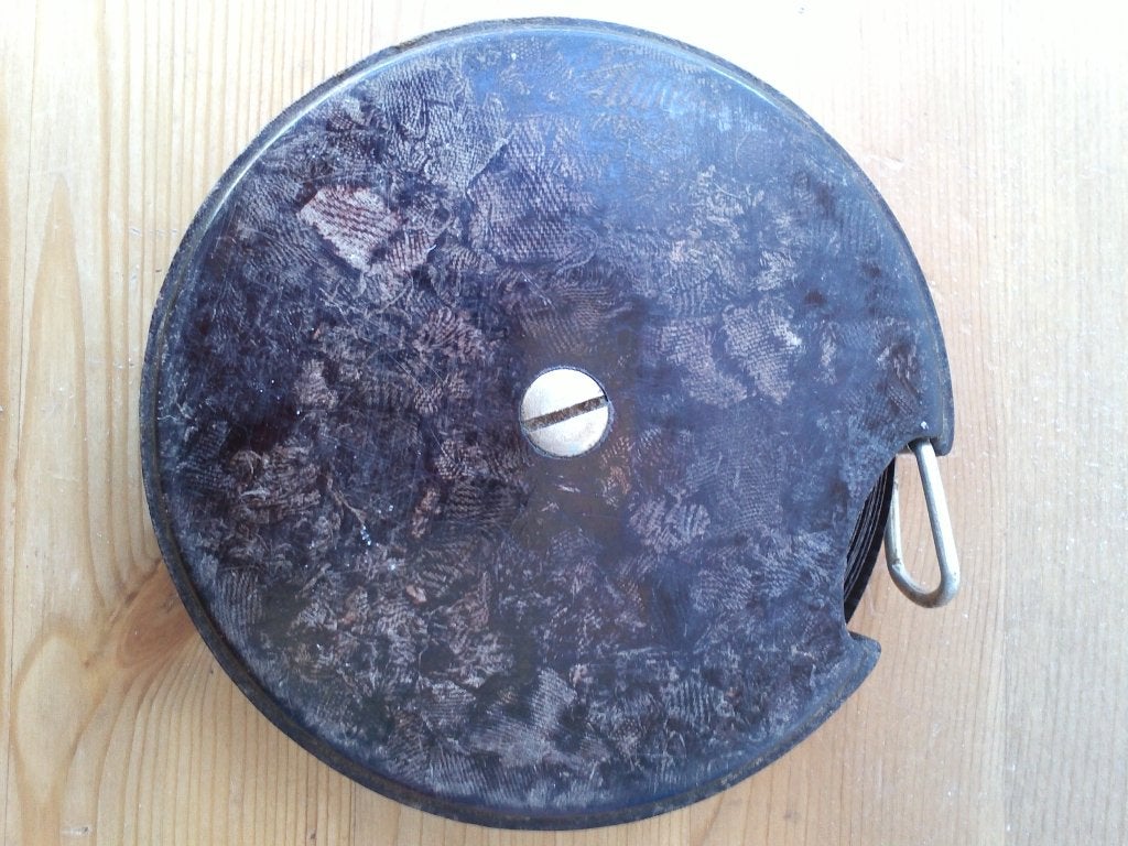 Mooi oud 66ft John Rabone meetlint uit Engeland 10 cm., Ophalen of Verzenden