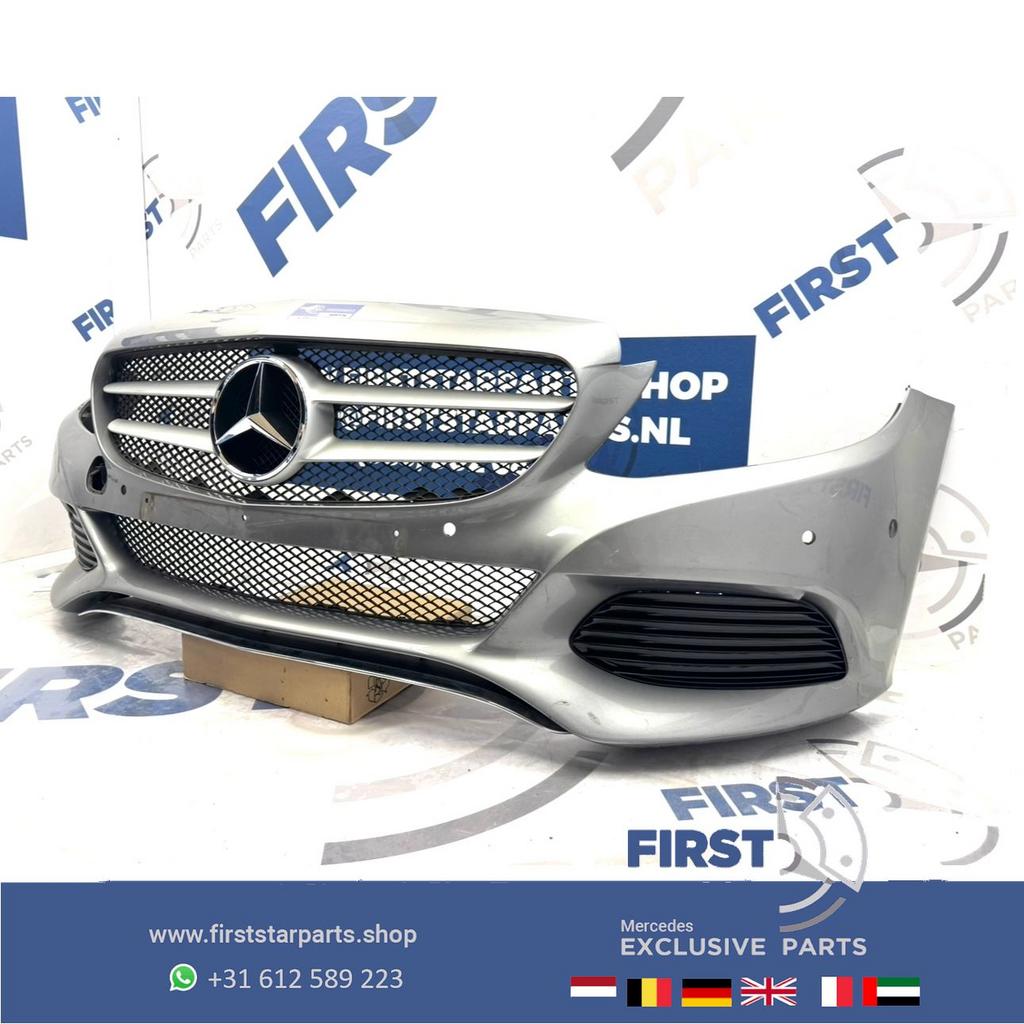 W205 BUMPER COMPLEET + GRIL Mercedes C Klasse 2014-2018 VOOR, Auto-onderdelen, Carrosserie en Plaatwerk, Gebruikt, -, Voor, Ophalen of Verzenden