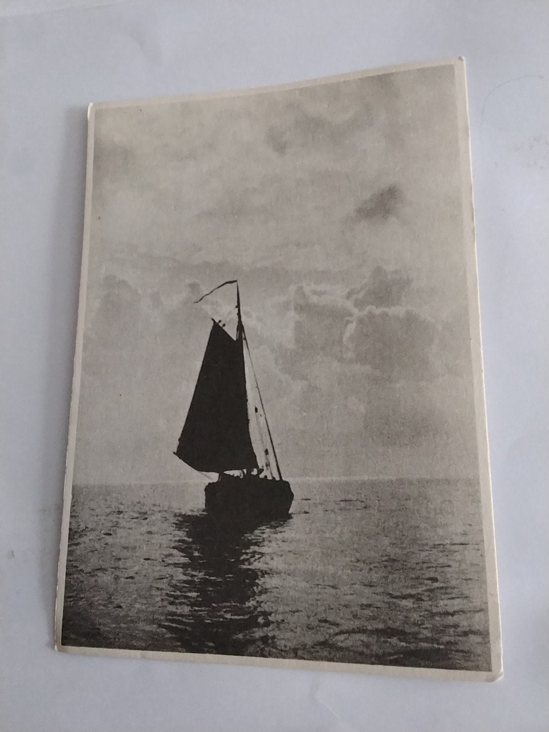 Oude ansichtkaart Scheveningen Morgenstond zeilboot, Verzamelen, Ophalen of Verzenden, Voor 1920, Zuid-Holland
