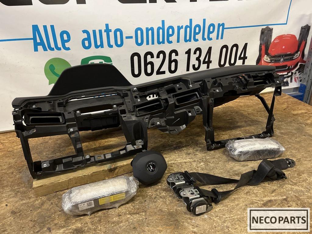 VOLKSWAGEN GOLF 8 GTI AIRBAG AIRBAGSET DASHBOARD ORIGINEEL, Gebruikt, -, Volkswagen, -