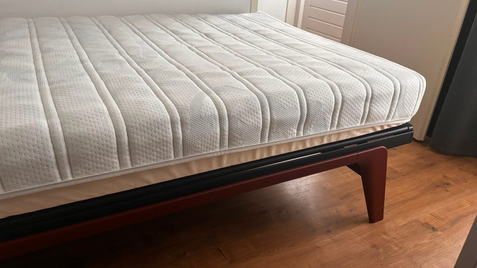 Auping Adagio Tweepersoonsbed 120x200 cm met lattenbodem, Ophalen, Gebruikt, Twijfelaar, 120 cm