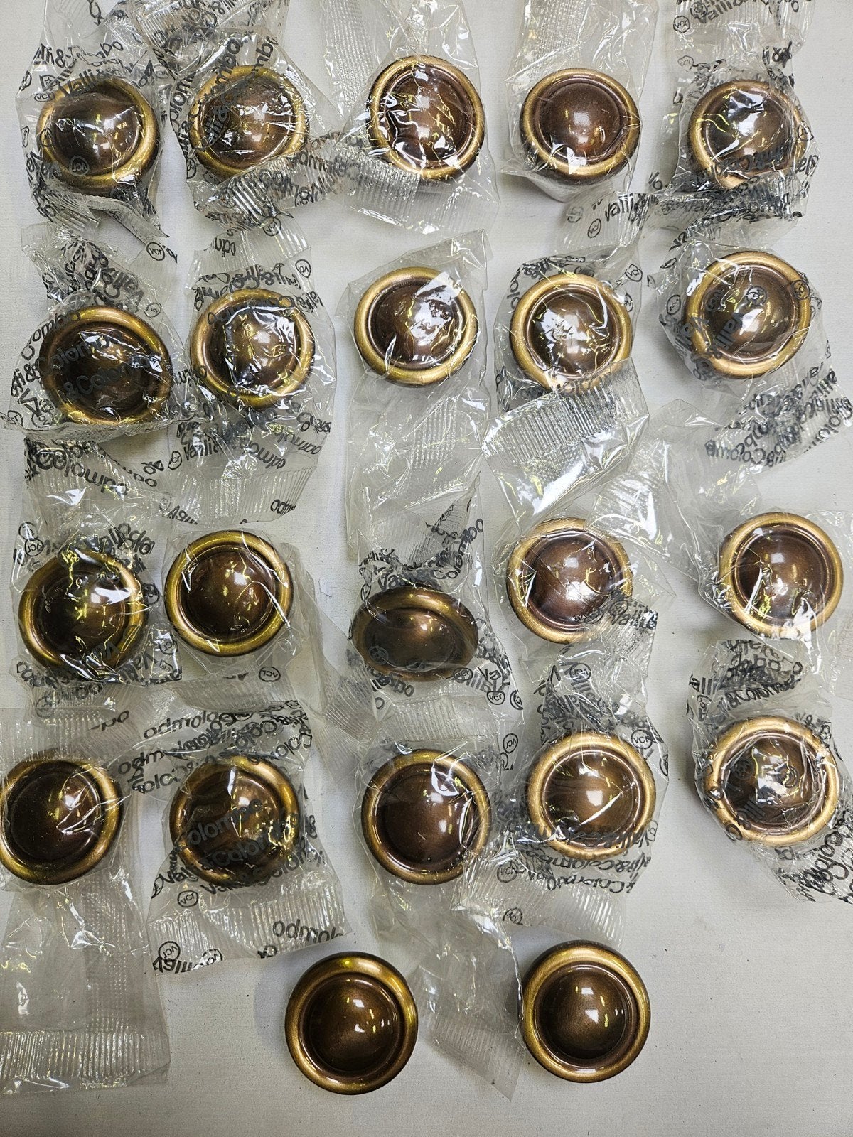 22x Meubelknop 40mm messing brons, Koper of Messing, Onbekend, Ophalen of Verzenden, Zo goed als nieuw