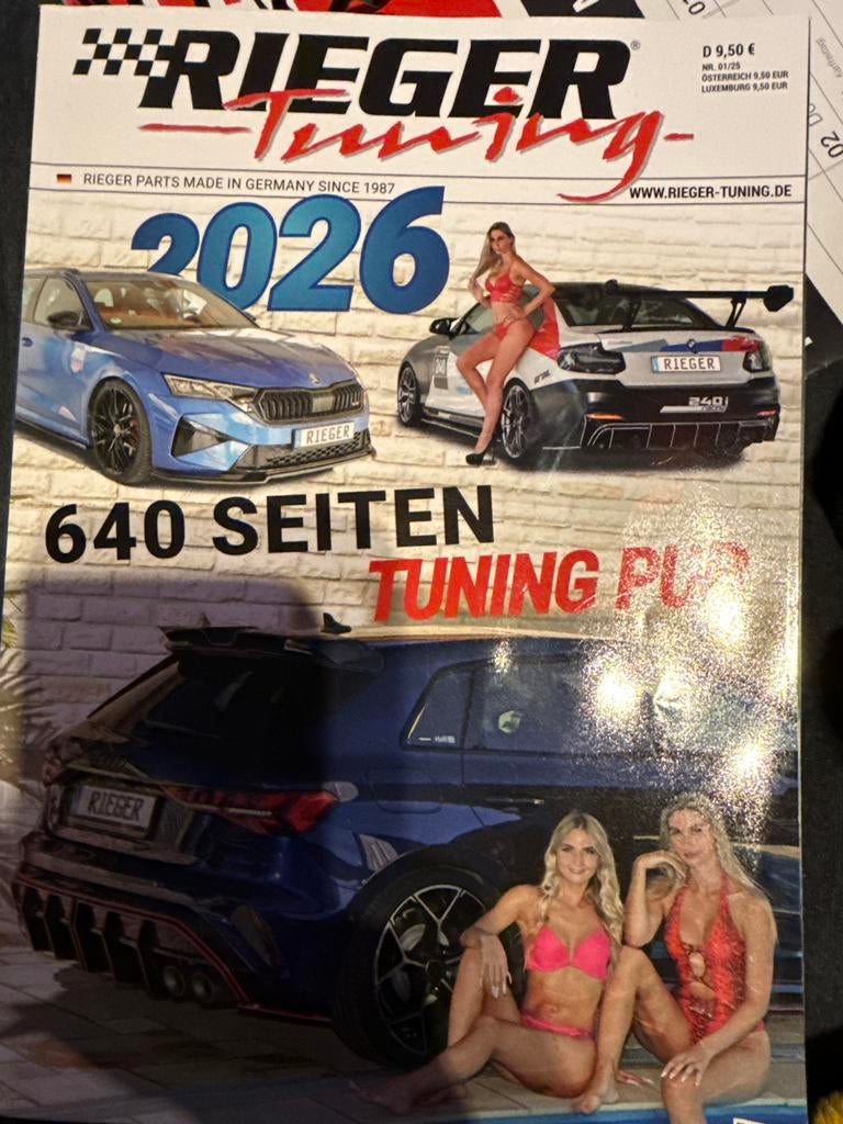Rieger Tuning Catalogus 2026 - 640 Pagina's Tuning Plezier, Ophalen of Verzenden