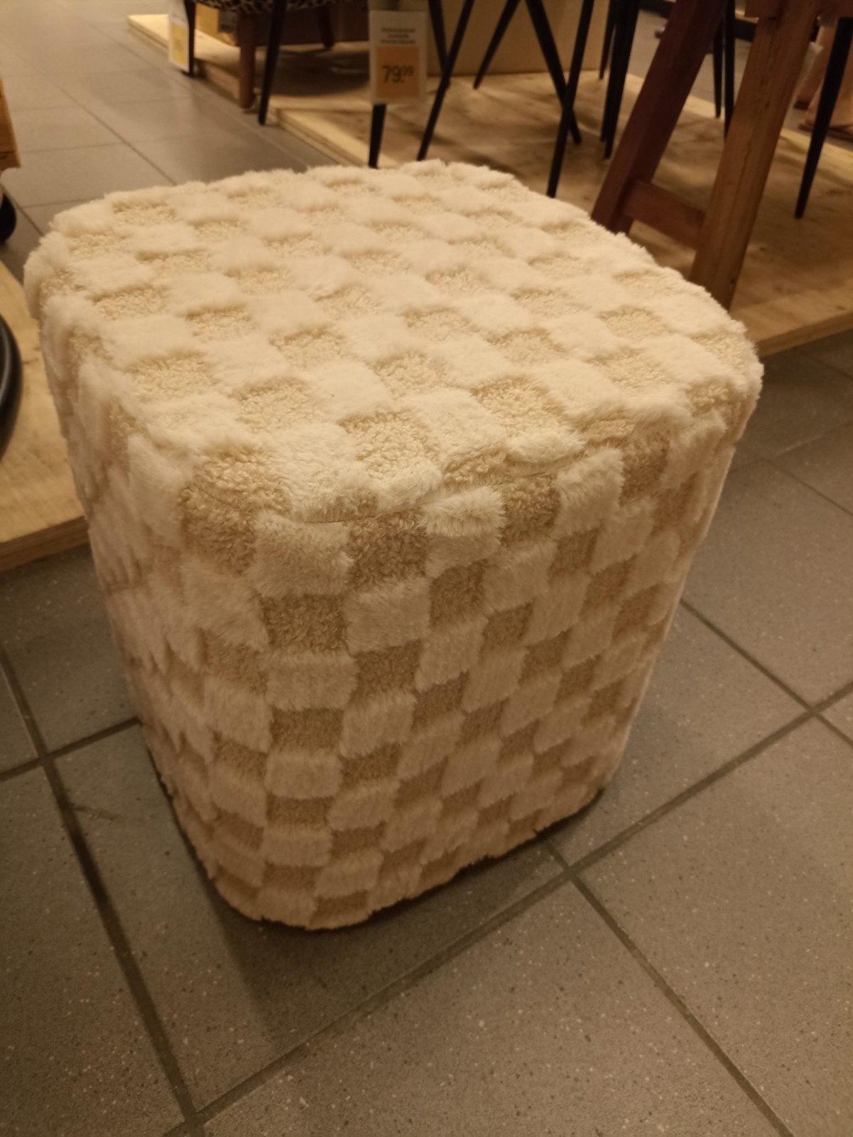 nieuwe poef, Minder dan 50 cm, Rond, Nieuw, Minder dan 50 cm