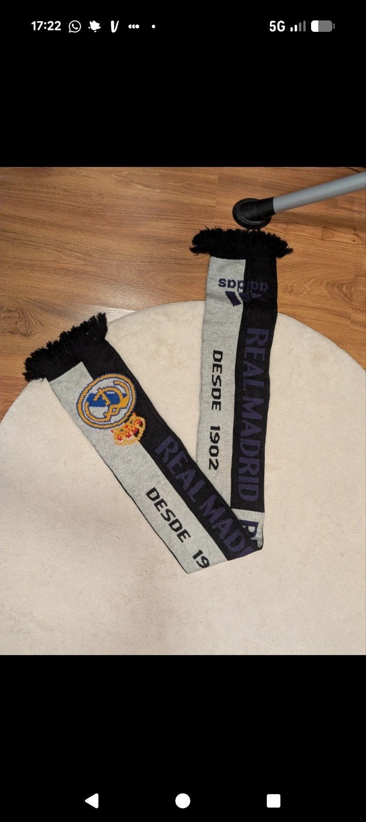 Real Madrid Sjaal - Adidas - Nieuw, Nieuw, Overige maten, Ophalen of Verzenden, Adidas