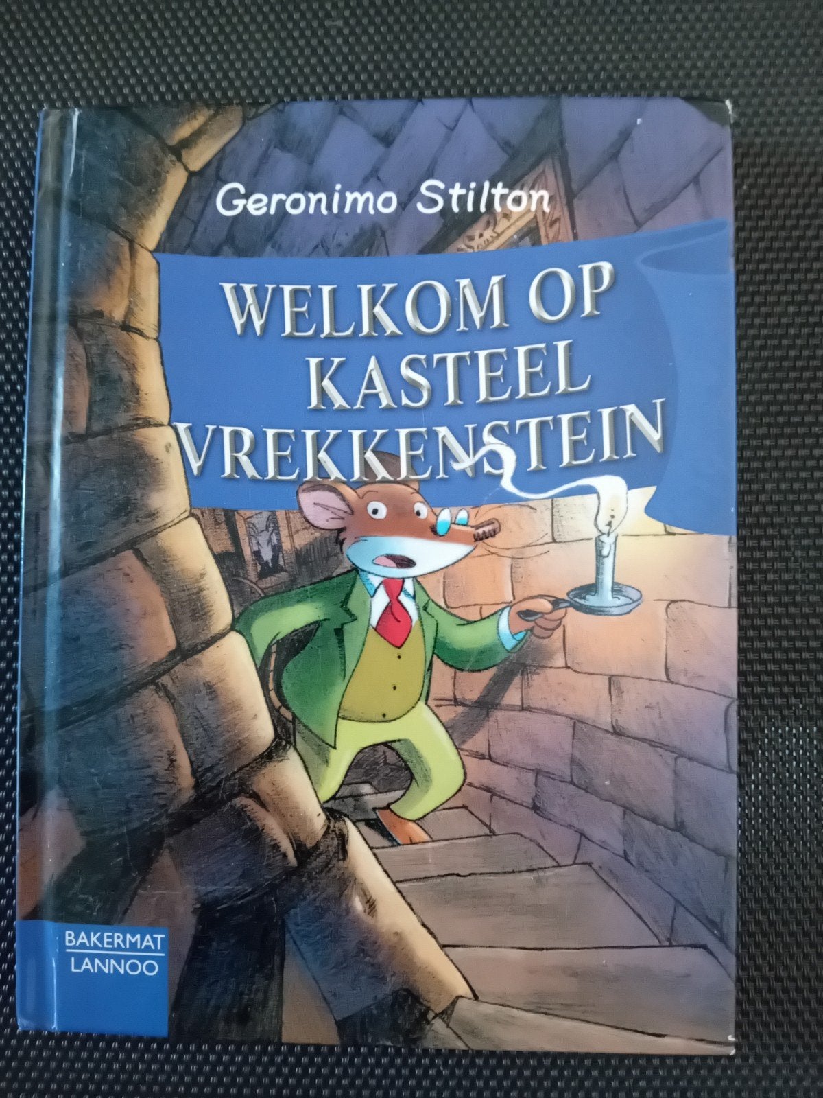 Geronimo Stilton - Welkom op kasteel Vrekkenstein, Fictie algemeen, Geronimo Stilton, Ophalen of Verzenden, Zo goed als nieuw