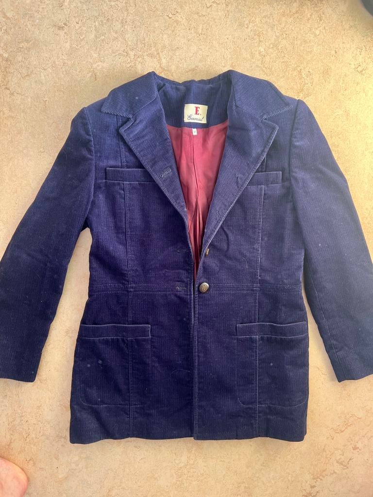 Corduroy colbert, Kleding | Dames, Ophalen of Verzenden, Zo goed als nieuw, Maat 38/40 (M), Blauw