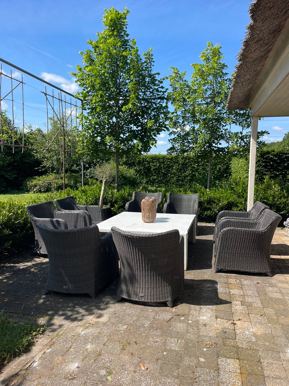 Zo goed als nieuwe loungesetstoelen 8x Kees Smit, Tuin en Terras, Ophalen, Loungeset, Wicker, Stoel