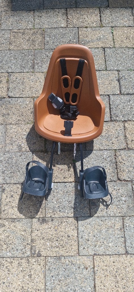Bobike voorzitje met scherm, Fietsen en Brommers, Fietsaccessoires | Fietsstoeltjes, Voorzitje, Zo goed als nieuw, 0 t/m 13 kg