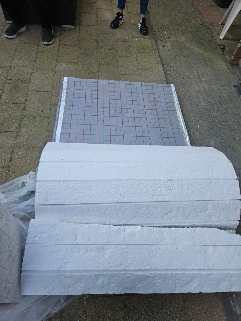 Vloerverwarming tackerplaten 30mm, 45m² met toebehoren, Minder dan 30 cm, Overige typen, Nieuw, Minder dan 60 cm